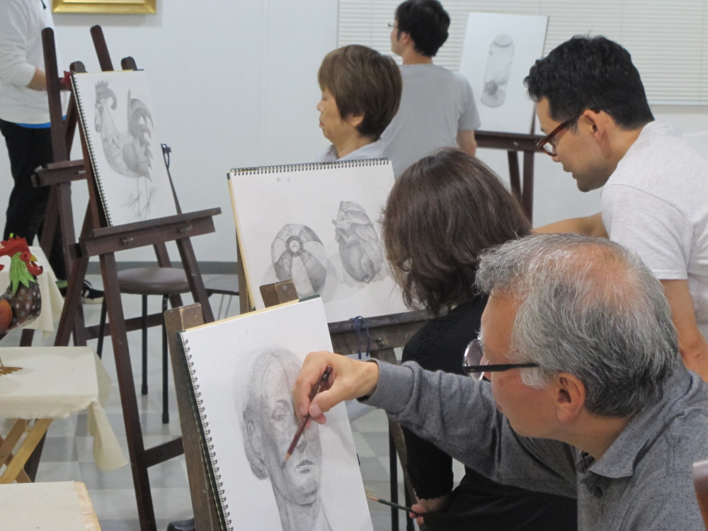 デッサン画 絵画教室は東京 新宿駅南口3分 個別指導で安心のメッツ絵画教室